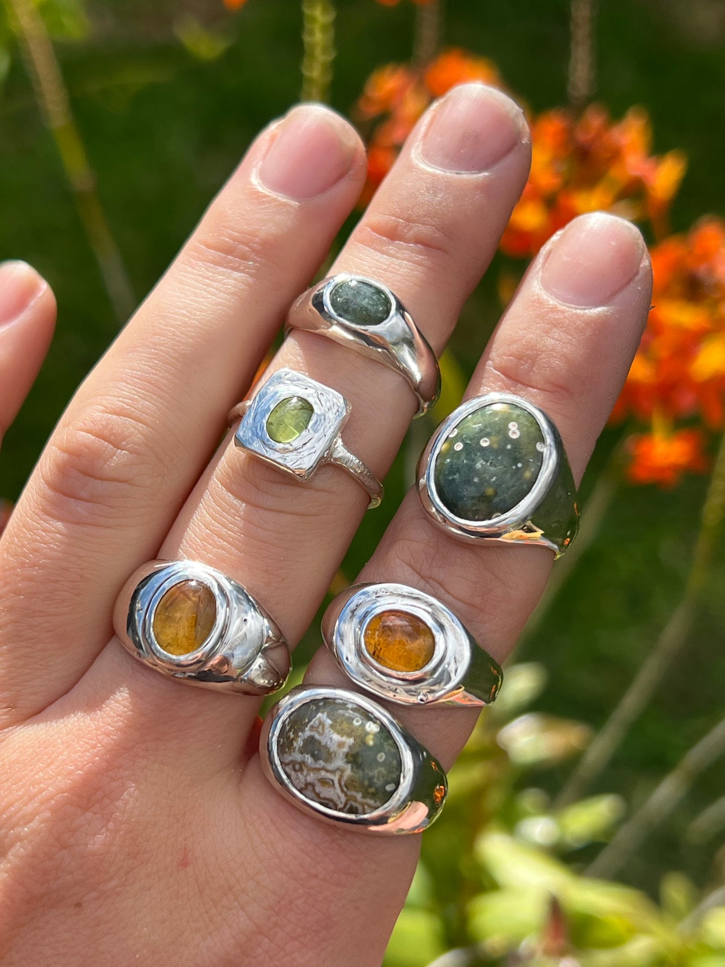 OCEAN JASPER signet | R