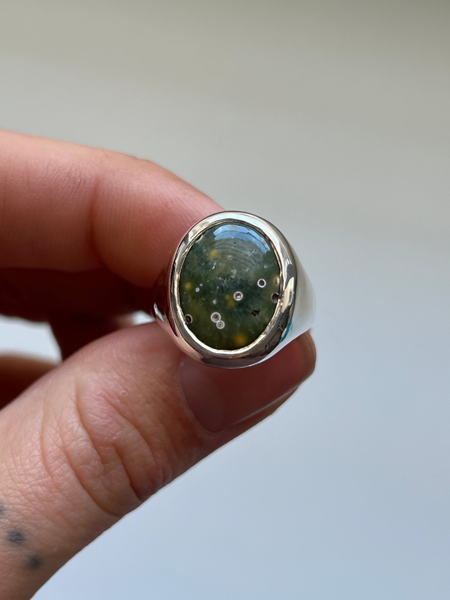 OCEAN JASPER signet | N