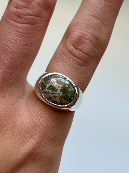 OCEAN JASPER signet | R