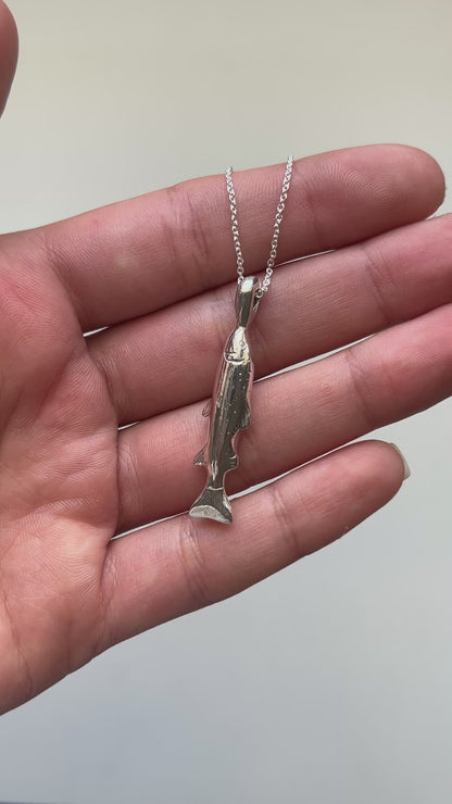 GONE FISHING pendant
