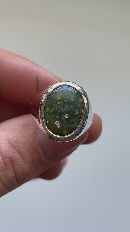 OCEAN JASPER signet | N