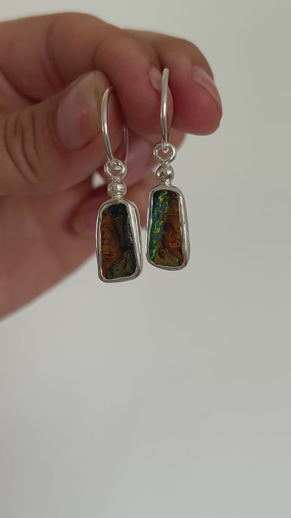 BOULDER OPAL earrings