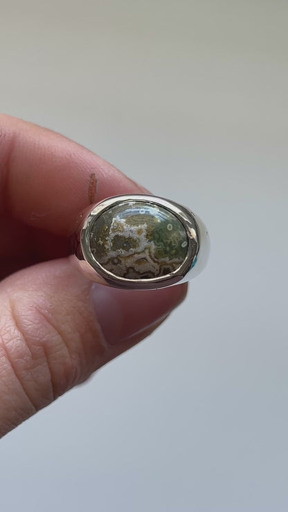 OCEAN JASPER signet | R