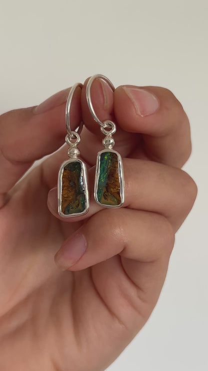 BOULDER OPAL earrings