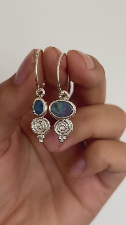 AZURE OPAL earrings